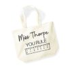Personalised Teacher Tote Bag