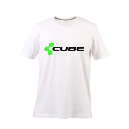 Cube bike t-shirts in a choice of colours