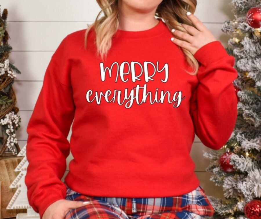 Merry Everythin Christmas jumper for Women