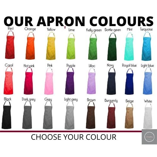 Personalised Apron – Choose Font Personalised Apron – Choose Font