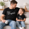 Matching dad and child Tshirts , original and the remix