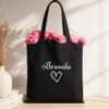 canvas personalised tote bag