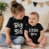 Matching sibling tshirts that say big bro lil sis