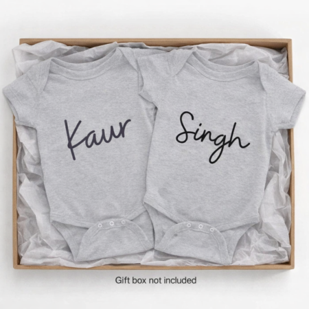 punjabi baby best that says Kaur & singh