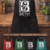 Personalised with your initial apron