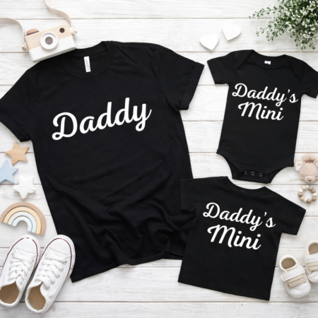 Daddy and daddy's mini matching tops