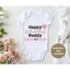 Happy Fathers Day Baby Vest