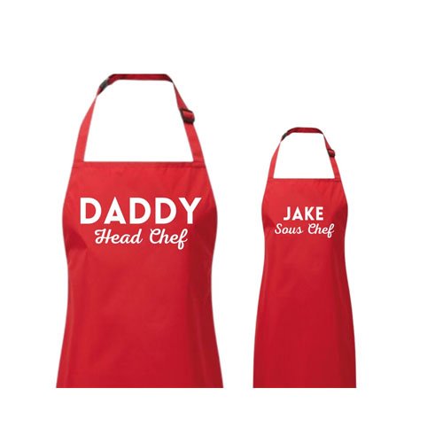 Head Chef & Sous Chef Aprons 2