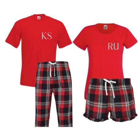 Custom Initials Pyjamas - Personalised Luxury Nightwear