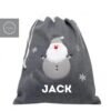 Grey Velvet Santa Sacks