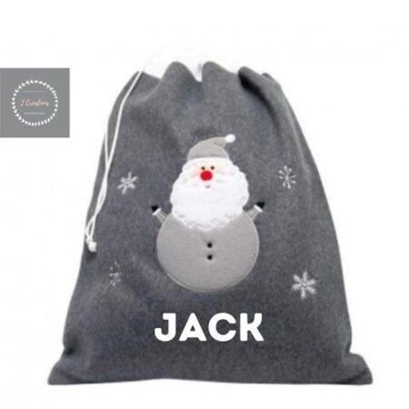 Grey Velvet Santa Sacks