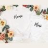 Mama & Mini T-Shirt and Baby Vest Set