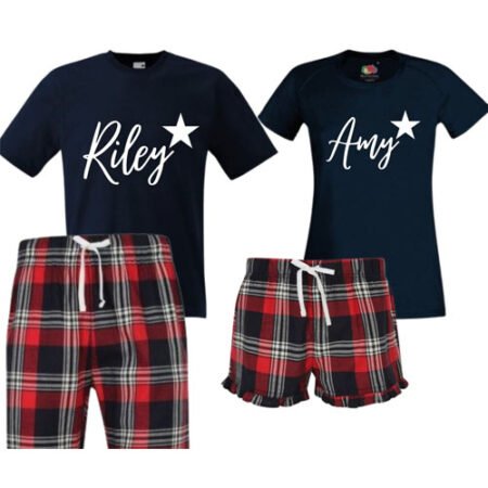 Matching Tartan couples Pyjamas