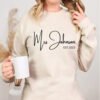 Mrs Sweatshirt Bridal Fleece Pullover