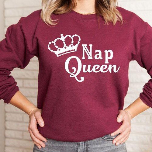 Nap Queen Navy Burgundy