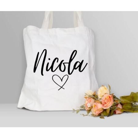 Custom Tote Bag with Heart