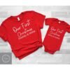 Our First Christmas Baby Vest