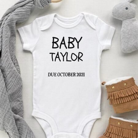 Pregnancy announcement baby vest