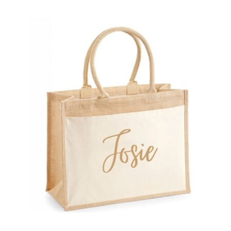 Personalised Jute Name Bag