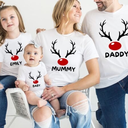 Personalised Family Christmas Tops