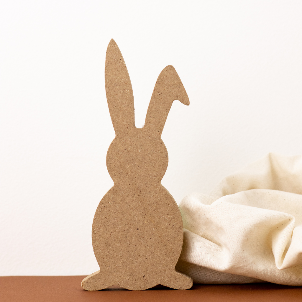 Cream background Minimal Easter bunny